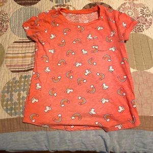 Girls size M unicorn shirt
